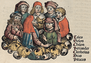 Os Sete Sábios da Grécia ensinam finanças para você - Tales de Mileto - parte I 1 Nuremberg chronicles f 60v 1 e1466262050514