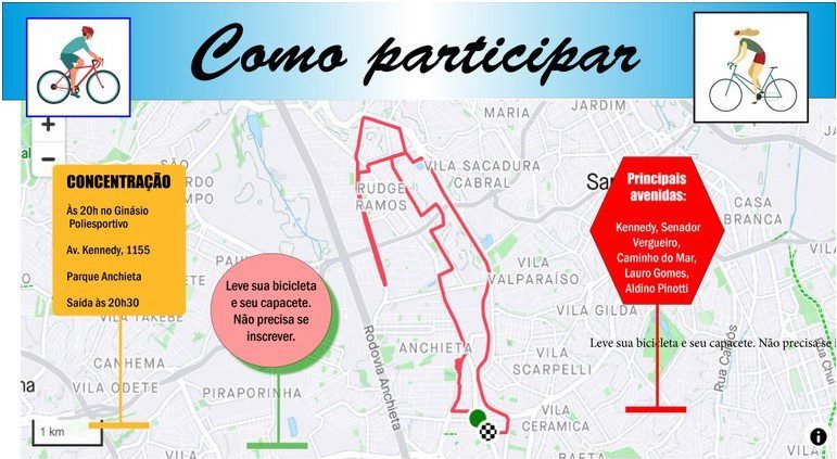 Projeto Pedalada Noturna em São Bernardo do Campo - SP 2 projeto pedalada noturna