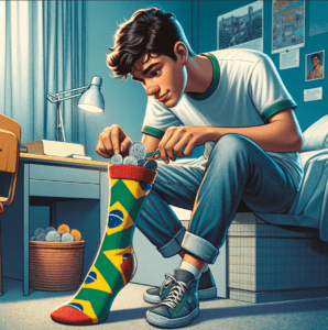 estudante pe de meia. min